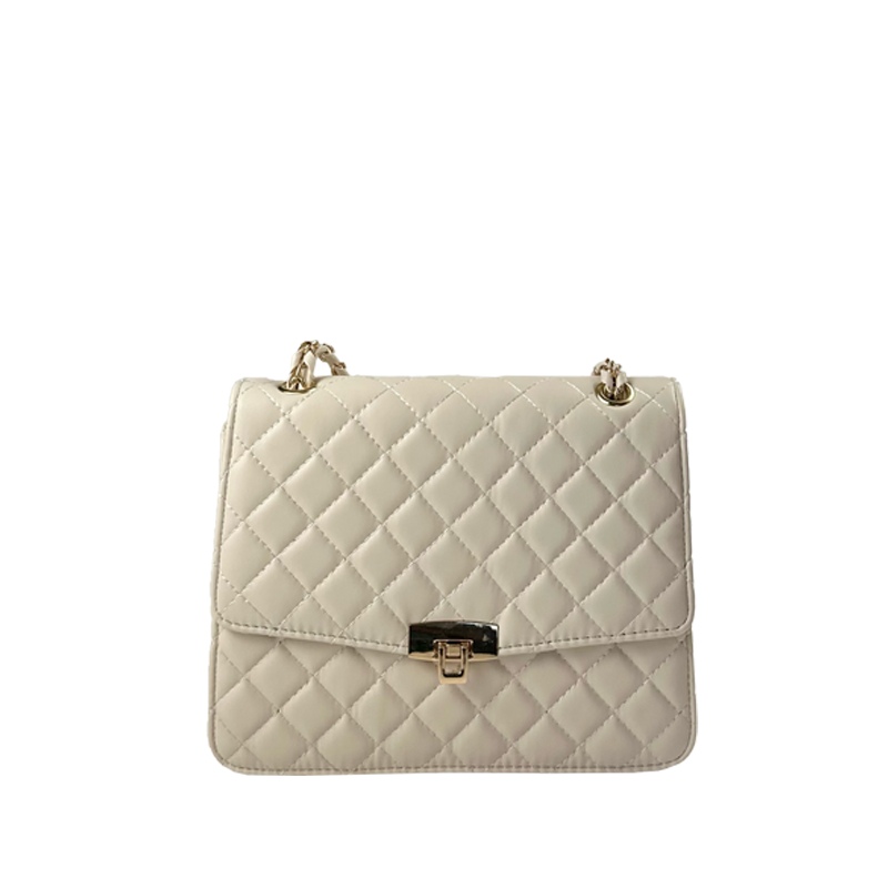 Shoulder Bag Chicago style embroidery PU Leather Chain Handle slim style Shoulder bag