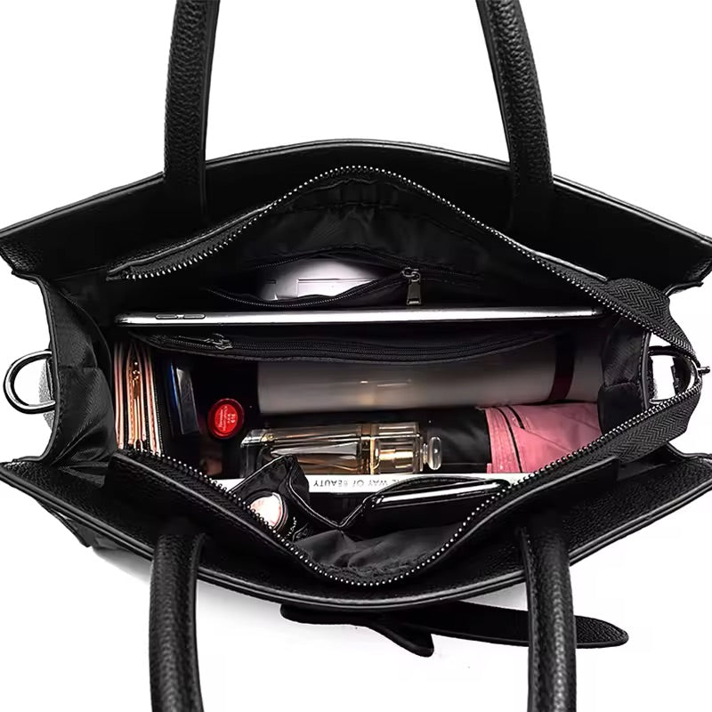 Large Luxury PU Leather Bag Women's 2024 Fashion