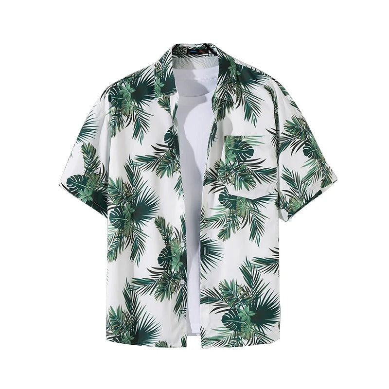 Palm Cove Beach | Short Sleeve Floral Print Shirt