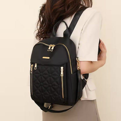 Backpack Casual Embroidery Minimalist waterproof Nylon Women's 2024