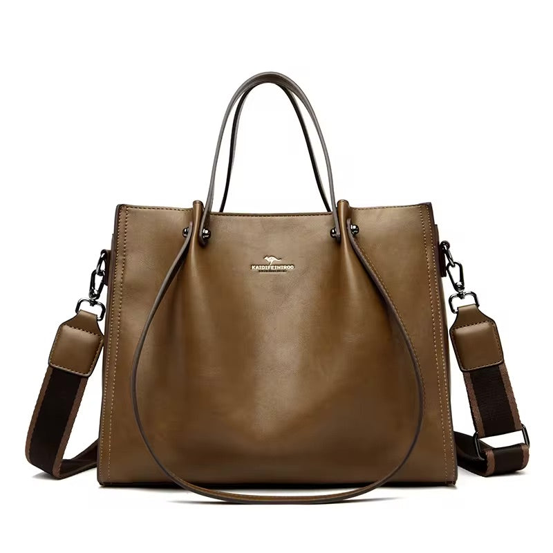 High Quality Large Capacity Vegan Leather Luxury Tote Bag