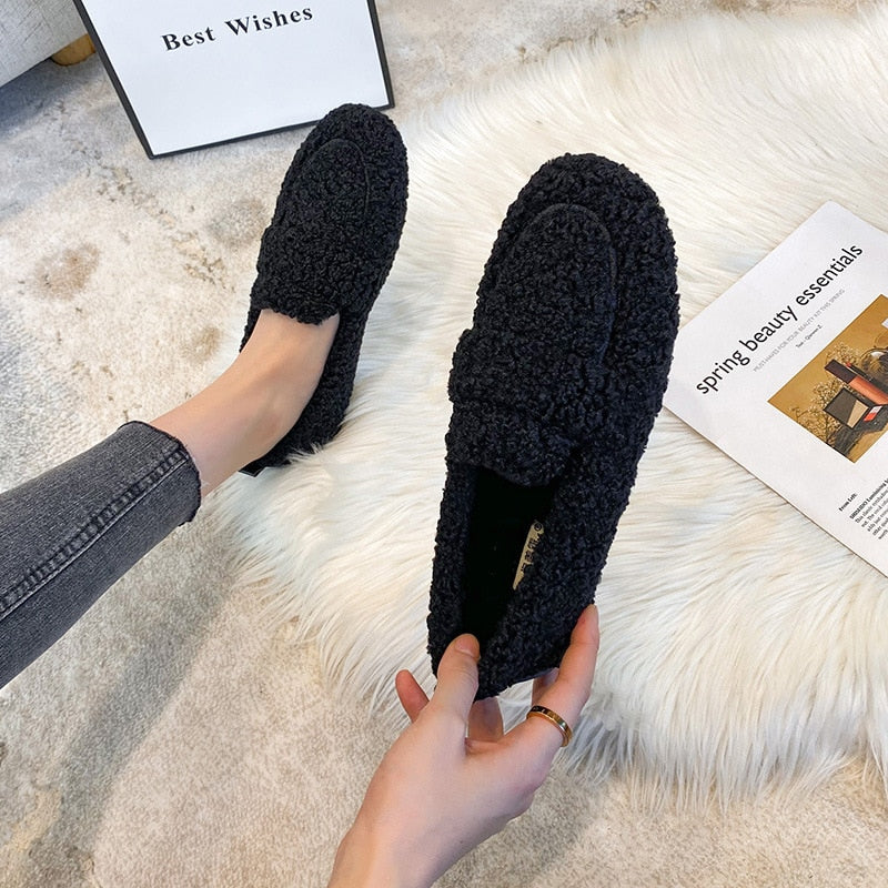 Orla | Soft teddy Home loafers/slippers