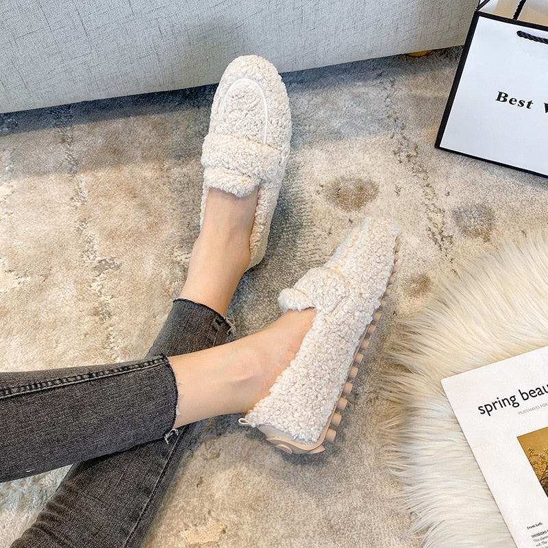 Orla | Soft teddy Home loafers/slippers