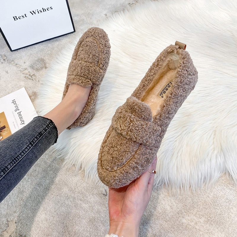 Orla | Soft teddy Home loafers/slippers