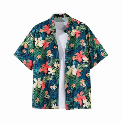 Palm Cove Beach | Short Sleeve Floral Print Shirt